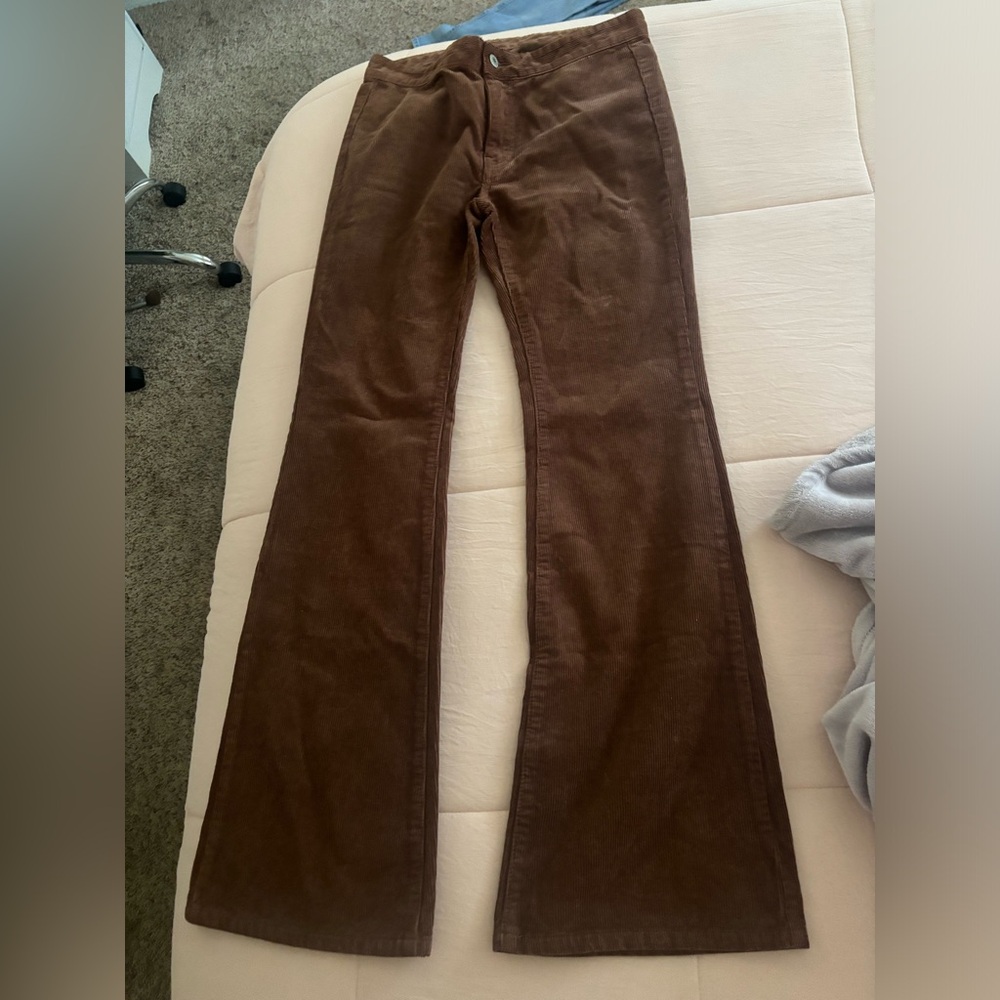🤎BRANDY MELVILLE 🤎 Brown corduroy flare pant